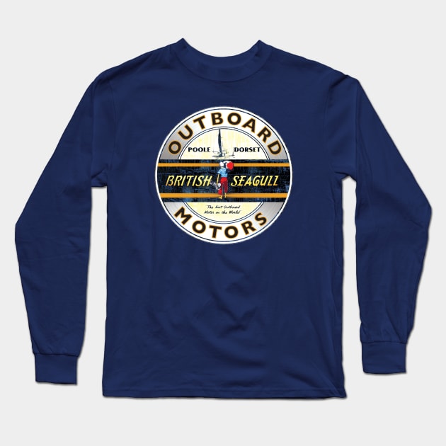 British Seagull 1 Long Sleeve T-Shirt by Midcenturydave